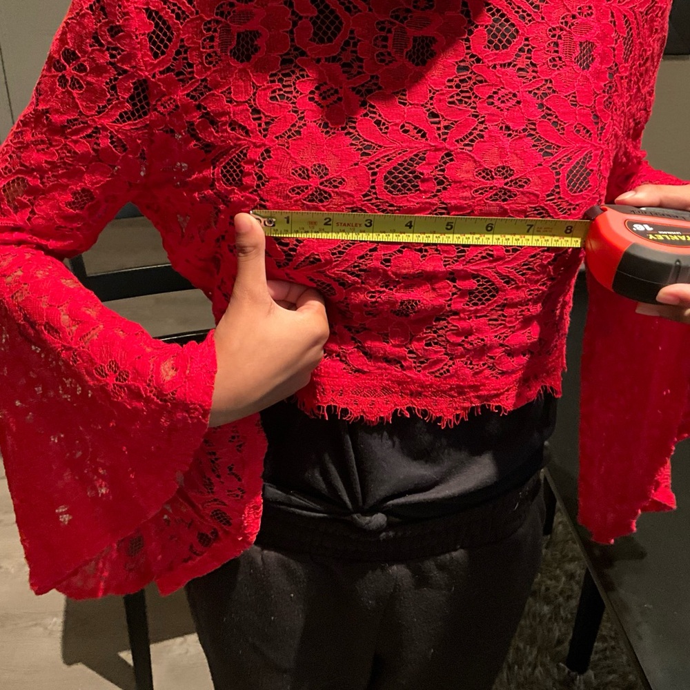 Red blouse